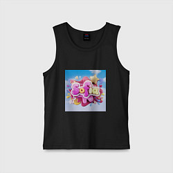 Майка детская хлопок Имя София жвачка, цвет: черный