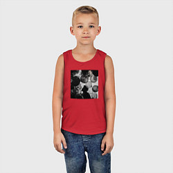 Майка детская хлопок House of the balloons, цвет: красный — фото 2