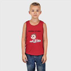 Майка детская хлопок Дочка милый ребенок, цвет: красный — фото 2