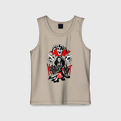 Майка детская хлопок Король и шут - пень, цвет: миндальный