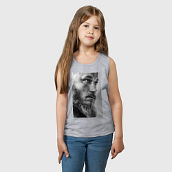 Майка детская хлопок Рагнар: воин севера, цвет: меланж — фото 2