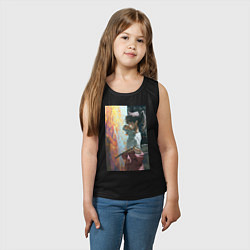 Майка детская хлопок Художник рисует, цвет: черный — фото 2