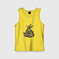 Майка детская хлопок Объятия семьи, цвет: желтый