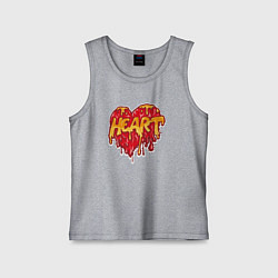 Майка детская хлопок Honey heart, цвет: меланж