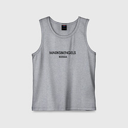 Майка детская хлопок Marks - Engels, цвет: меланж