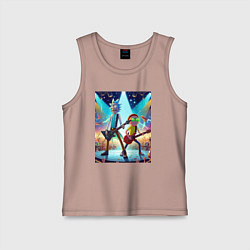 Майка детская хлопок Rick and Morty - punk rock, цвет: пыльно-розовый