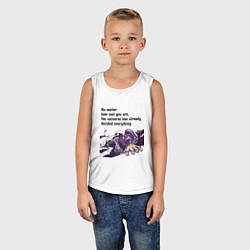 Майка детская хлопок Вселенная уже всё решила, цвет: белый — фото 2