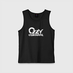 Майка детская хлопок Ozzy Osbourne - logo, цвет: черный