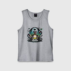 Майка детская хлопок Rick and Morty - Venom slime, цвет: меланж