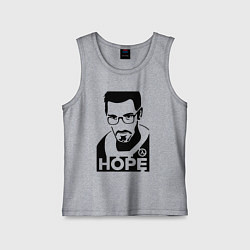 Майка детская хлопок Gordon Freeman - надежда, цвет: меланж