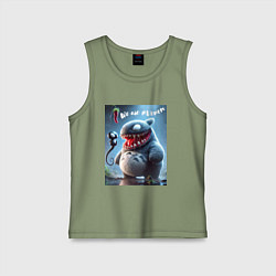 Майка детская хлопок Ventotoro - we are Venom meme, цвет: авокадо
