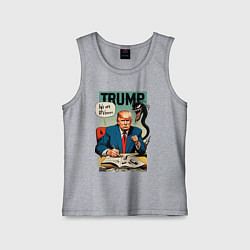 Майка детская хлопок Trump - we are Venom meme, цвет: меланж