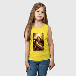 Майка детская хлопок Император человечества - Вархаммер 40000, цвет: желтый — фото 2