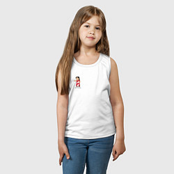 Майка детская хлопок Лило не трогала, цвет: белый — фото 2