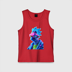 Майка детская хлопок Cyberpunks not dead - Homer Simpson, цвет: красный