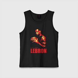 Майка детская хлопок King James Lebron, цвет: черный