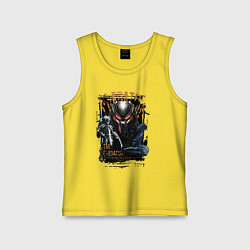 Майка детская хлопок Хищник и чужой, цвет: желтый