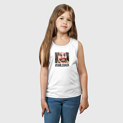 Майка детская хлопок Smileback, цвет: белый — фото 2