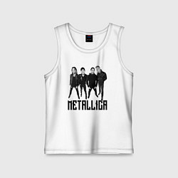 Майка детская хлопок Metallica - cool guys, цвет: белый
