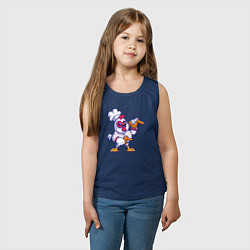 Майка детская хлопок Петушок повар, цвет: тёмно-синий — фото 2