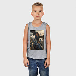 Майка детская хлопок Королеву преследует дракон, цвет: меланж — фото 2