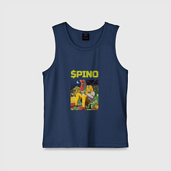 Майка детская хлопок Pino трейдер, цвет: тёмно-синий