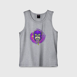 Майка детская хлопок Purple monkey, цвет: меланж