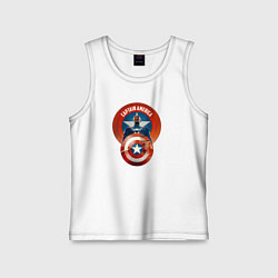 Майка детская хлопок Captain America: Brave New World, цвет: белый