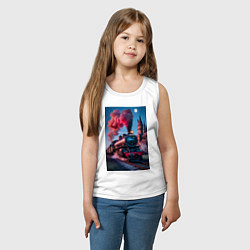 Майка детская хлопок Хогвартс-Экспресс, цвет: белый — фото 2