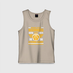 Майка детская хлопок Голден Стэйт - Стеф Карри, цвет: миндальный