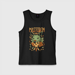 Майка детская хлопок Mastodon - Skull, цвет: черный
