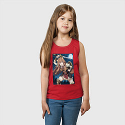 Майка детская хлопок Рафталия сражается в ночи, цвет: красный — фото 2