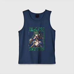 Майка детская хлопок Qingyi - Zenless Zone Zero, цвет: тёмно-синий