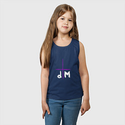 Майка детская хлопок Depeche Mode - Sofad logos, цвет: тёмно-синий — фото 2