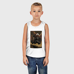 Майка детская хлопок Римское багги, цвет: белый — фото 2