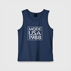 Майка детская хлопок Depeche Mode - Mode usa 1988, цвет: тёмно-синий