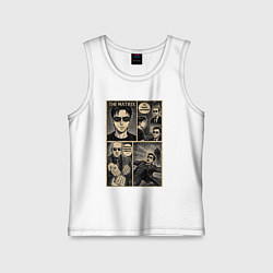 Майка детская хлопок The matrix, цвет: белый