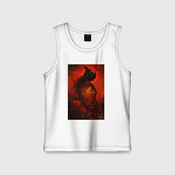 Майка детская хлопок Маления, цвет: белый