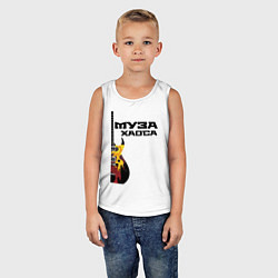 Майка детская хлопок Муза хаоса рок, цвет: белый — фото 2