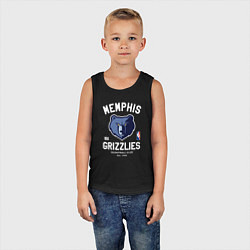 Майка детская хлопок Memphis Grizzlies - NBA team, цвет: черный — фото 2