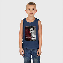 Майка детская хлопок Тайлер и Джек, цвет: тёмно-синий — фото 2