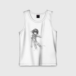 Майка детская хлопок Данганронпа V3 - Кокичи Ома, цвет: белый