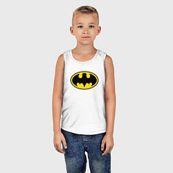 Майка детская хлопок Heisenberg Batman, цвет: белый — фото 2