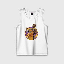 Майка детская хлопок Kobe Bryant winner, цвет: белый