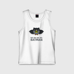 Майка детская хлопок Owl Batman, цвет: белый