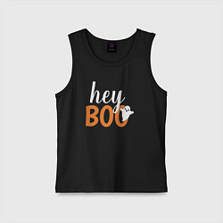 Детская майка Hey boo привидение