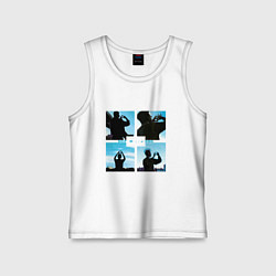 Майка детская хлопок Depeche Mode world in my eyes, цвет: белый