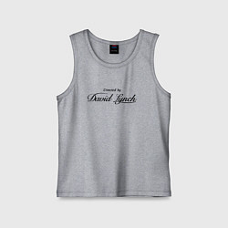 Майка детская хлопок Directed by David Lynch: Blue Velvet, цвет: меланж