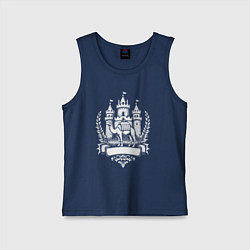 Майка детская хлопок Замок и верблюд Челябинск, цвет: тёмно-синий