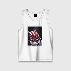 Майка детская хлопок Рокки чемпион, цвет: белый